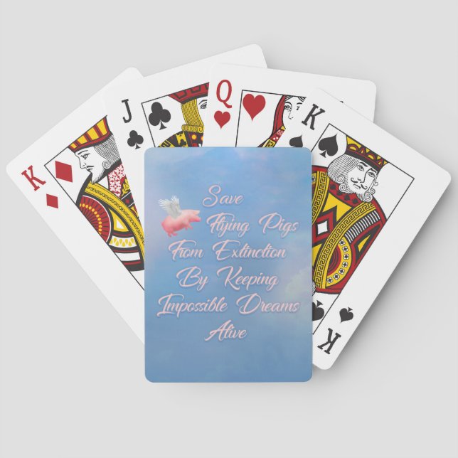 Jeu De Cartes Enregistrer les porcs volants (dos)