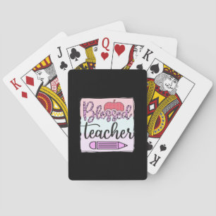 Jeu De Cartes Enseignant de la Journée béni