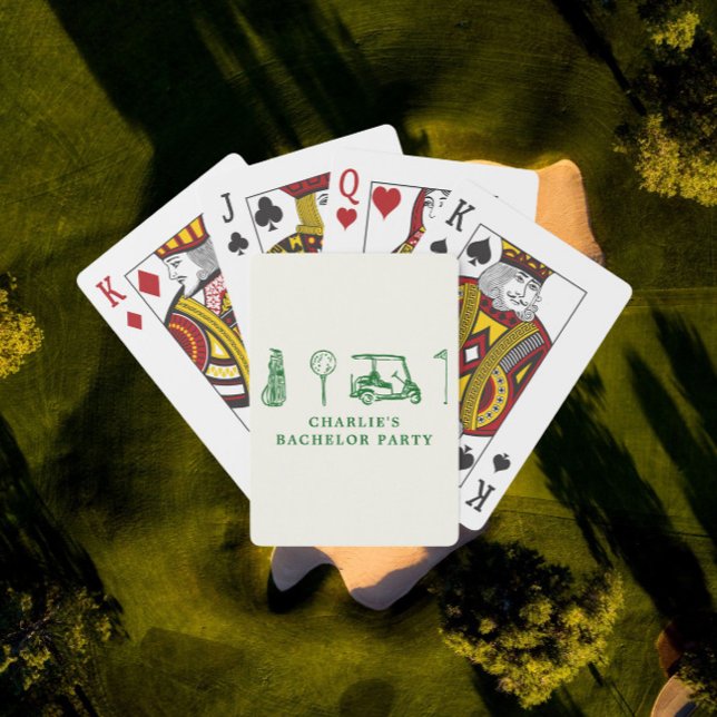 Jeu De Cartes Enterrement de vie de garçon au golf (Créateur téléchargé)