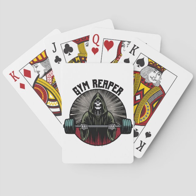 Jeu De Cartes Entraînement sur la couche de gym (dos)