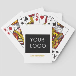 Jeu De Cartes Entreprise personnalisable Ajouter un logo Blanc m