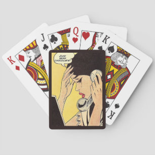 Jeu De Cartes Envoyer juste Chocolat Vintage BD art