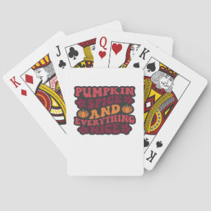Jeu De Cartes Épices citrouilles Et Tout Nice (Foncé)