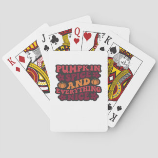 Jeu De Cartes Épices citrouilles Et Tout Nice (Foncé)