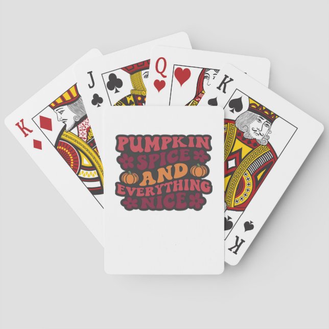 Jeu De Cartes Épices citrouilles Et Tout Nice (Foncé) (dos)