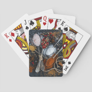 Jeu De Cartes Épices et cuillères de Cuisine exotiques