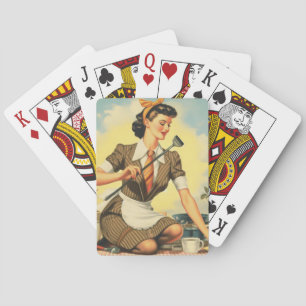 Jeu De Cartes Épingle de beauté vintage