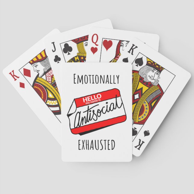 Jeu De Cartes Épuisé sur le plan émotionnel (dos)