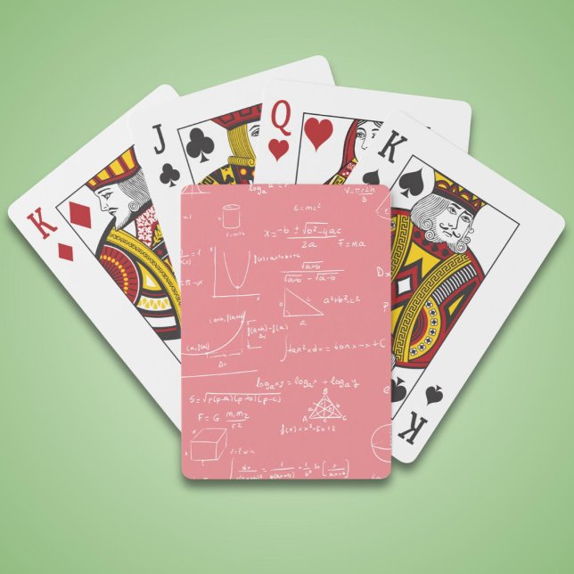 Jeu De Cartes Équations mathématiques roses simples Formules (Créateur téléchargé)