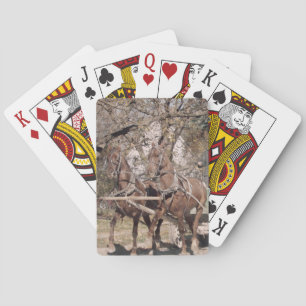 Jeu De Cartes Équipe à deux chevaux et Wagon