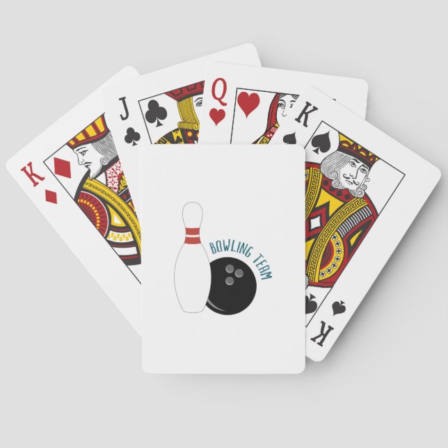 Jeu De Cartes Équipe de Bowling (dos)