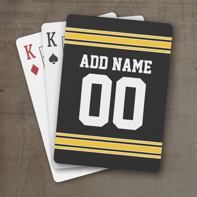 Jeu De Cartes Équipe de football Jersey avec nom et numéro (Personalized Playing Cards)