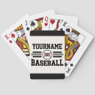 Jeu De Cartes Équipe de joueurs de baseball rétro personnalisés 