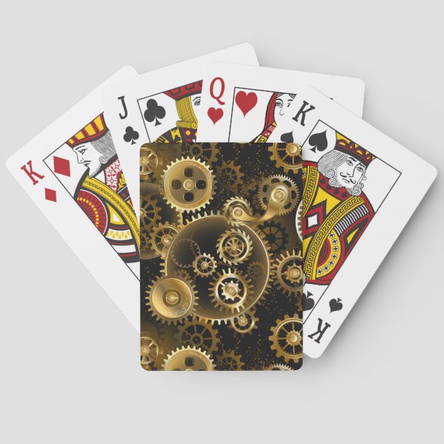 Jeu De Cartes Équipements en laiton sans vapeur (dos)