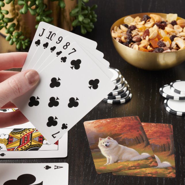 Jeu De Cartes Eskimo américain en automne Leaves automne inspiré (In Situ)