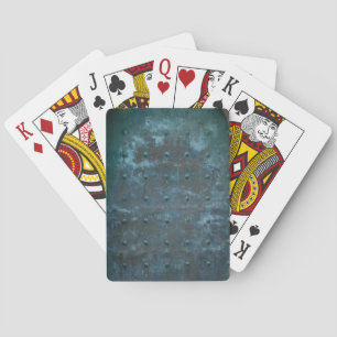 Jeu De Cartes Espagnol porte ternie vieux par cuivre en métal