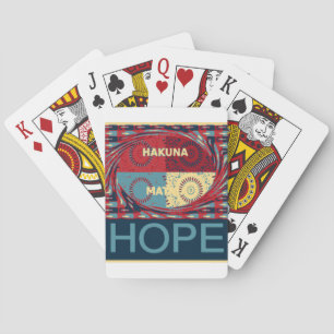 Jeu De Cartes Espoir Pacifique : Un Design Calme Hakuna Matata