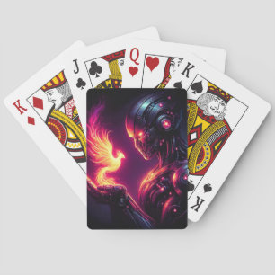 Jeu De Cartes Esprit de feu de phénix de robot futuriste cyberné