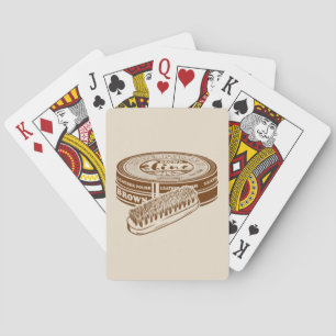 Jeu De Cartes étain à chaussures Brown