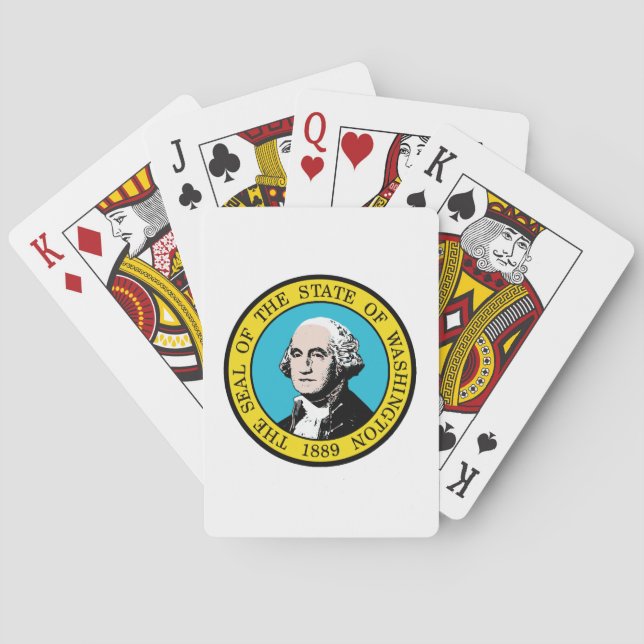 Jeu De Cartes État de Washington (dos)