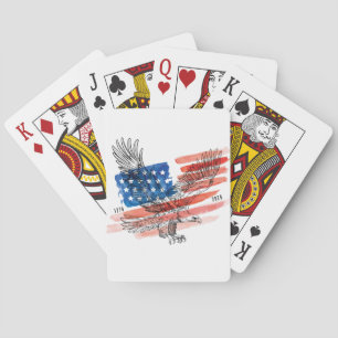 Jeu De Cartes États-Unis 250 - Drapeau américain - Aigle chauve 
