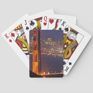 Jeu De Cartes États-Unis, Californie. Pont Golden Gate La Nuit