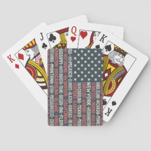 Jeu De Cartes États-Unis d'Amérique États et capitales