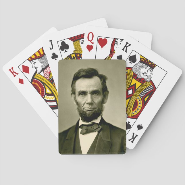 Jeu De Cartes Etats-Unis d'Amérique : le président Abraham Linco (dos)