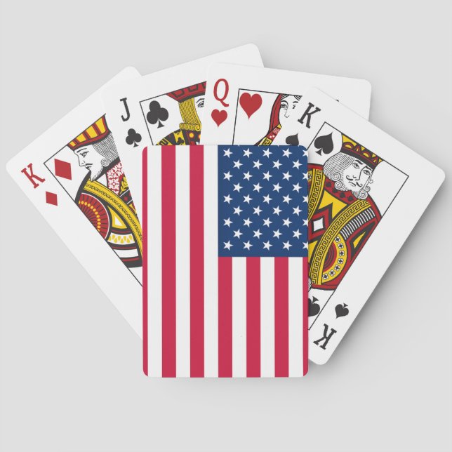 Jeu De Cartes États-Unis Drapeau Jouer des cartes (dos)