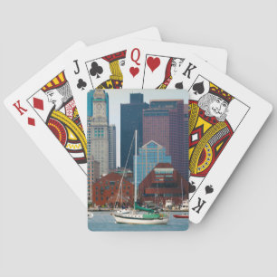 Jeu De Cartes États-Unis, Massachusetts. Skyline de Boston Water