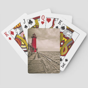 Jeu De Cartes États-Unis, Michigan, Grand Haven Lighthouse