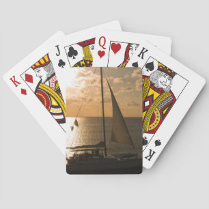 Jeu De Cartes États-Unis, Texas, South Padre Island. Sailboat