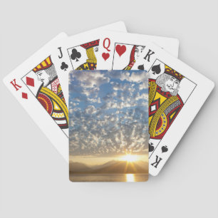Jeu De Cartes États-Unis, Washington, Seabeck. Sunset