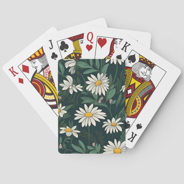Jeu De Cartes Été blanc pâté de marguerite (dos)