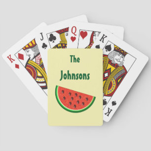 Jeu De Cartes Eté Watermelon Jaune Cartes de Jeu