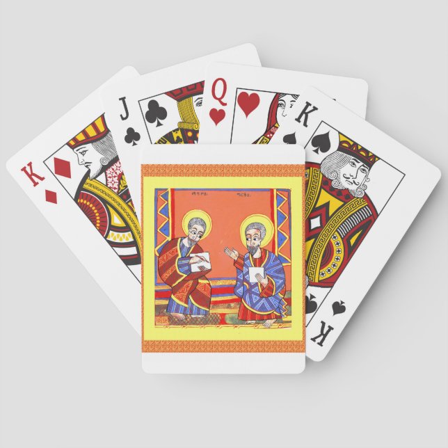Jeu De Cartes Ethiopien-Bible-Saint-Luke-Saint-John (dos)