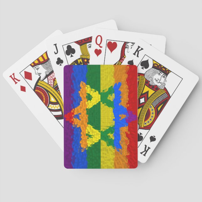 Jeu De Cartes Etoile de David - Juif - Gay pride (dos)