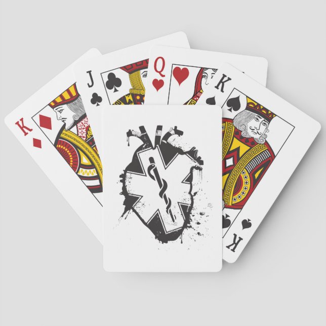 Jeu De Cartes étoile de vie coeur anatomique (dos)