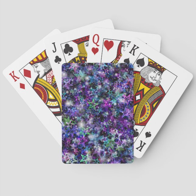 Jeu De Cartes étoiles arc-en-ciel jouant aux cartes (dos)