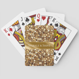 Jeu De Cartes Étoiles d'étincelles d'or