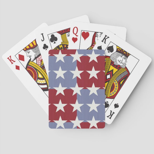 Jeu De Cartes Étoiles et bandes (dos)