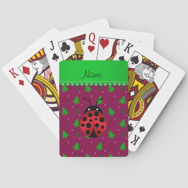 Jeu De Cartes Étoiles nommées personnalisées de pruniers de (dos)