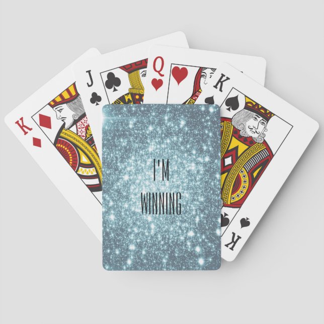 Jeu De Cartes Étoiles turquoises (dos)
