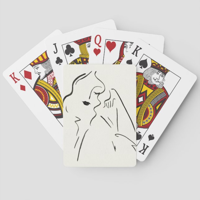 Jeu De Cartes Étude simple - croquis de Madame (dos)
