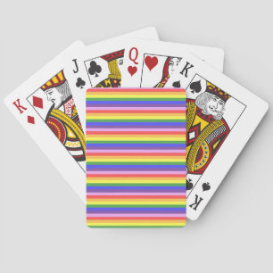 Jeu De Cartes Excellente qualité Rainbow Stripe Bright Colors