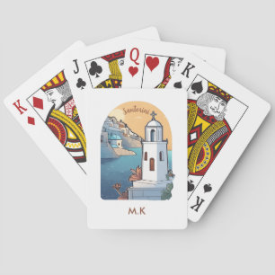 Jeu De Cartes Exploration de Santorin, Grèce