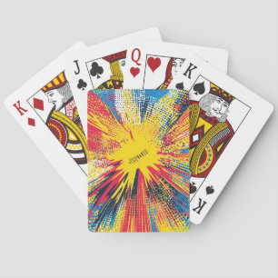 Jeu De Cartes Explosion d'art pop de style comique (3)