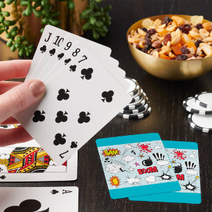 Jeu De Cartes Explosion de bande dessinée rétro Pop Art