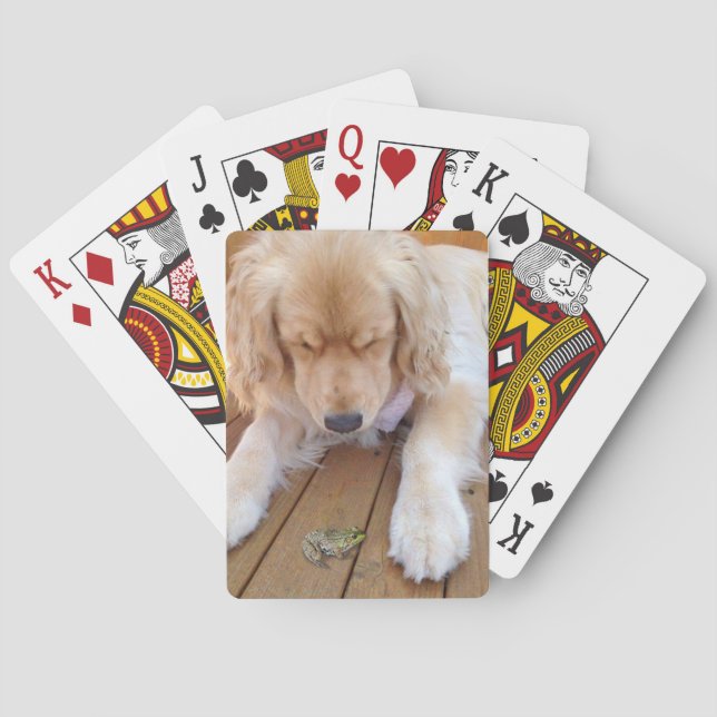 Jeu De Cartes Extrait d'or avec grenouille (dos)