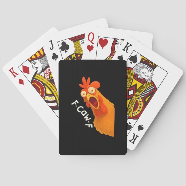 Jeu De Cartes F-Caw-F Chicken Retro Classic (dos)